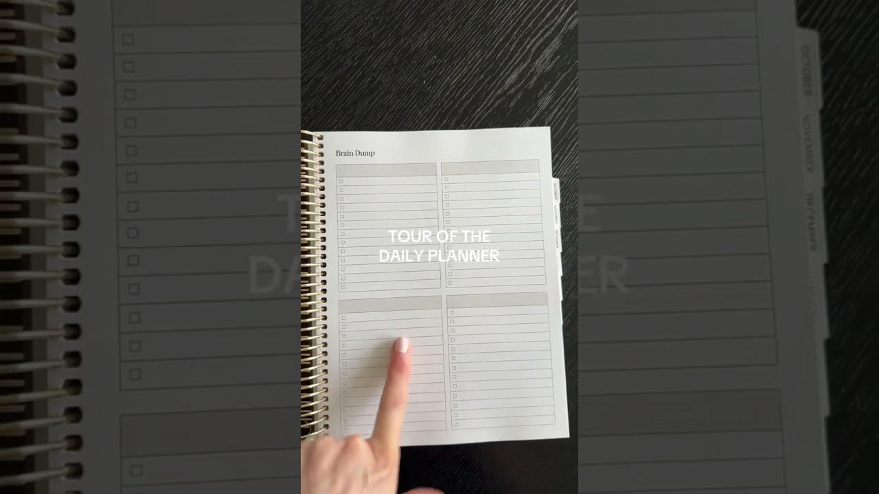 TOUR OF THE DAILY PLANNER! coming from someone that is extremely type A, this is an organized