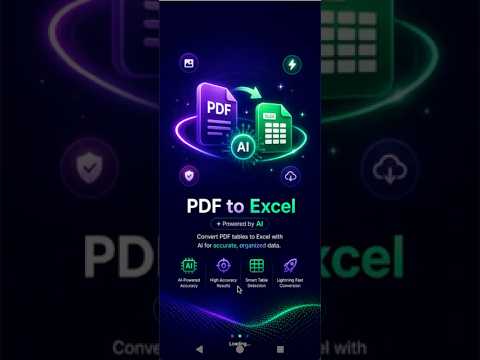 PDF to Excel