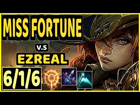 ERYON (MISS FORTUNE) vs EZREAL - 6/1/6 KDA BOTTOM ADC GAMEPLAY - BR Ranked GRANDMASTER