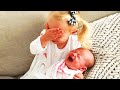 Legendary Moments When Kids Meet Newborn Babies Funny Baby Siblings