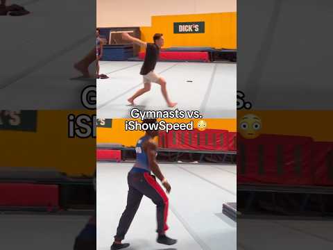 Speed vs Gymnast 😳 #ishowspeed