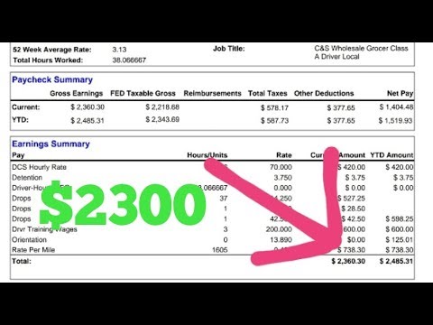 JB Hunt $2300 Pay Check 3 Months Experience