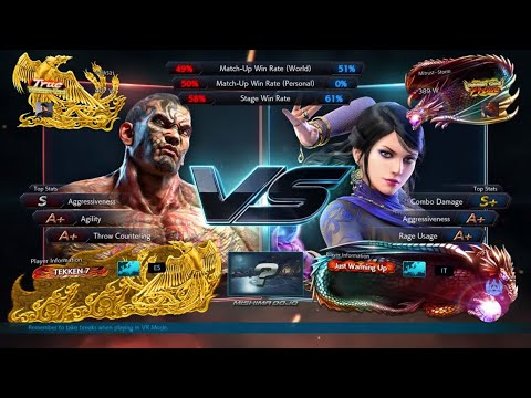 Najin Kazama  vs HG Mitrust Storm - #T7OnlineChallenge: EU Southwest - Loser Final