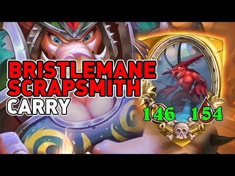 Bristlemane Scrapsmith Taunt Build Was So Good | Dogdog Hearthstone Battlegrounds