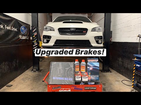 How to Install Upgraded Brake Pads, Lines, and Rotors by WRXperts! (2017 WRX STI DIY)