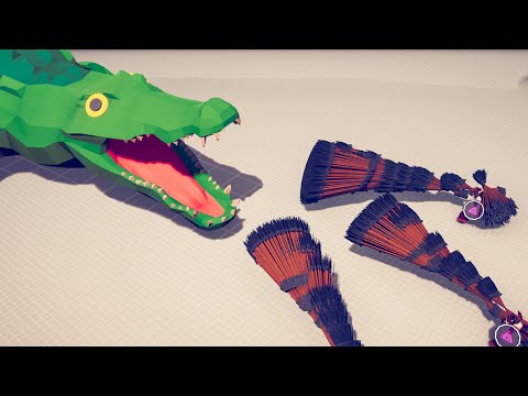 GIANT CROCODILE vs 3x EVERY MODDED GOD - Totally Accurate Battle Simulator TABS