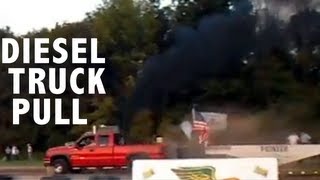 preview picture of video 'Smoke Pouring Diesel Truck Pull Berne Indiana'