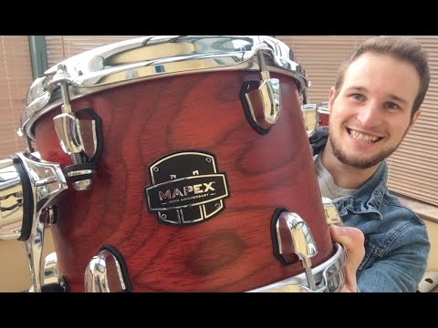 NEW DRUM SET UNBOXING - Mapex 30th Anniversary Limited Edition Shell Pack in Garnet Flame
