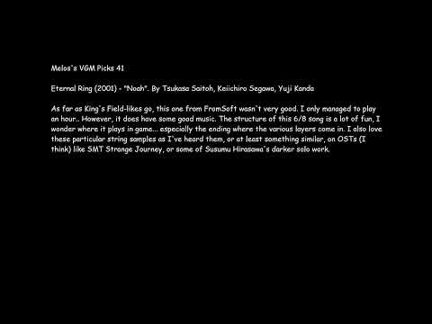 melos's vgm picks 041 - Eternal Ring (2001) - Noah (Extended)