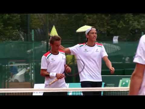 Peter Makk and Mate Voros defeats Bulgarian team - Junior Davis Cup - Makk Péter