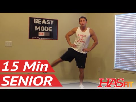 15 Minute Senior Workout - HASfit's Low Impact Workout - Senior Exercises - Exercise for Elderly