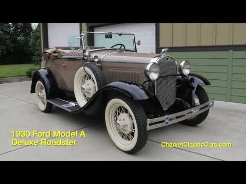 1930 Ford Model A Deluxe Roadster - Charvet Classic Cars