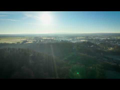 Wintermorgen Impressionen Kornelimünster Aachen Drohnenvideo Aerial Luftaufnahme
