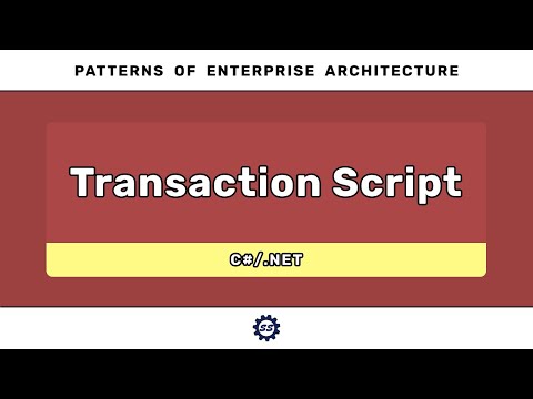 Transaction Script (C#) - PATTERNS OF ENTERPRISE ARCHITECTURE