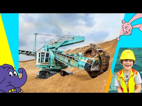 Moritz und die Maschinen: Wie wird mit einem Schaufelradbagger Sand abgebaut? | Der Elefant | WDR