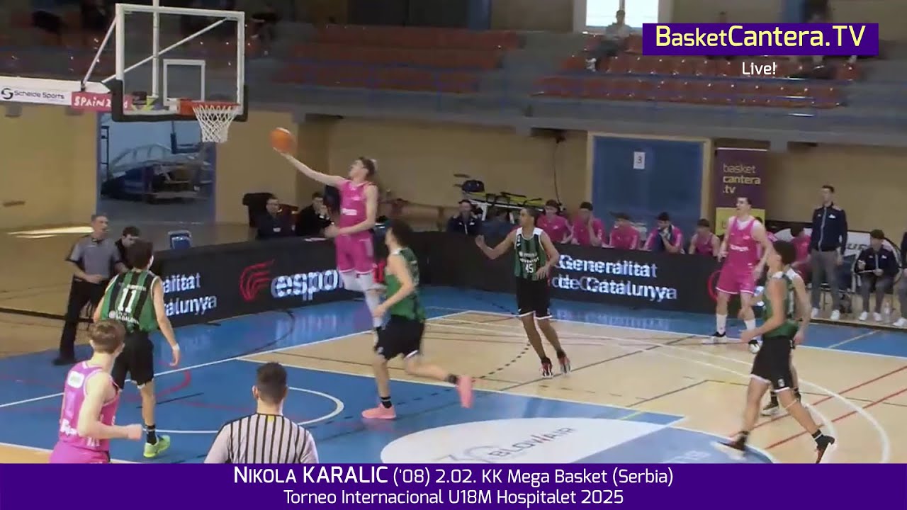 NIKOLA KARALIC ('08) 2.02. KK Mega Basket (Serbia).- Torneo Internacional U18M L' Hospitalet 2025