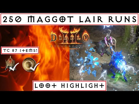 250 Maggot Lair Runs: Diablo 2 Resurrected | Loot Highlights