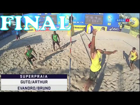 BRUNO / EVANDRO vs GUTO / ARTHUR Circuito Brasileiro de Vôlei de Praia Superpraia FINAL