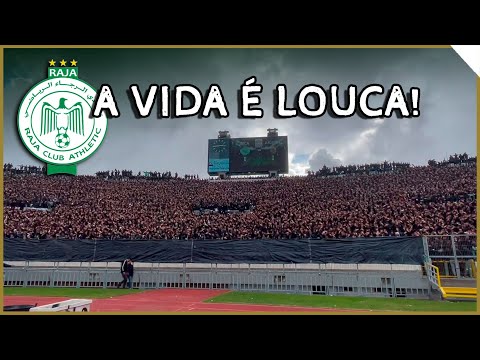 YES IT'S A CRAZY LIFE! ♪ - Raja Casablanca Ultras new chant with English subtitles