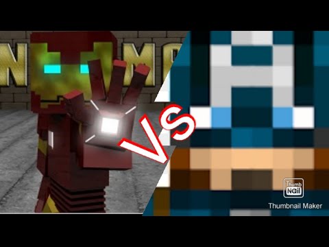 iron man vs captain America - minecraft ITA