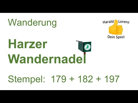 Harzer Wandernadel: Stempel 179, 182 und 197