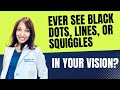 Ever see black dots, lines, or squiggles in your vision?