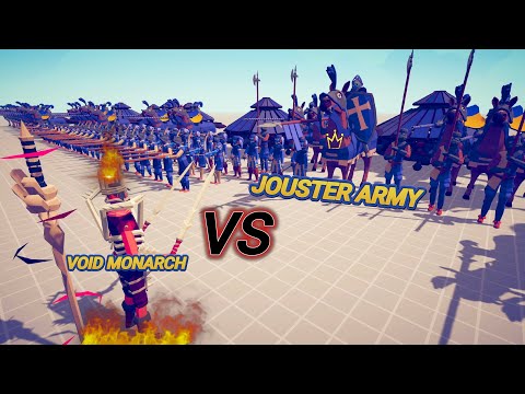 Void Monarch VS Jouster , Evil VS Renaissance Army ,Totally Accurate Battle Simulator TABS, Gaming