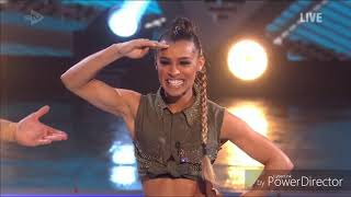 Melody Thornton and Alexander Demetriou skating in Dancing on Ice (17/2/19)