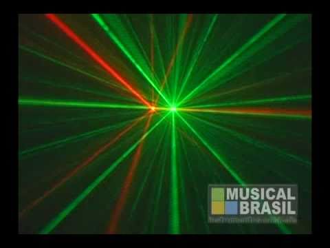 Laser PLS Radar RG-200 Verde e Vermelho com DMX - Musical Brasil