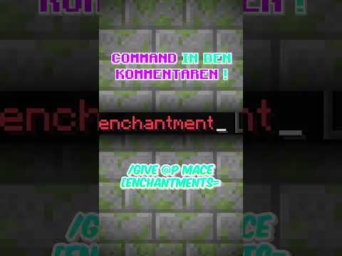 SO BEKOMMST DU EINEN OP MACE #minecraft #tutorial #command #shorts