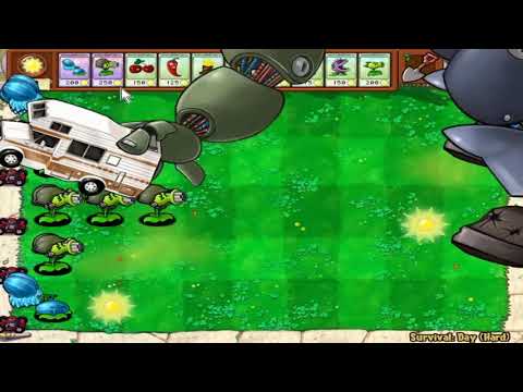 Gatling pea vs Winter melon vs Dr Zomboss Plants vs Zombies