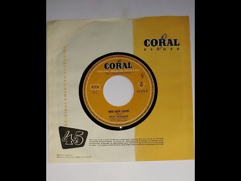 BILLY WILLIAMS   "Red Hot Love"  Deutsche CORAL 1959