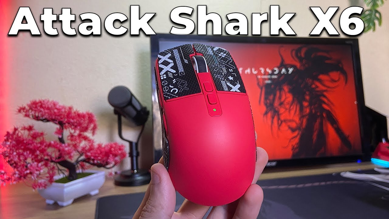 Mouse Sem fio Custo Beneficio com Dock - Attack Shark x6
