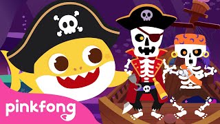 ☠️Chumbala Cachumbala (Skeleton Pirates ver.)  | Baby Shark Halloween | Pinkfong Songs for Children