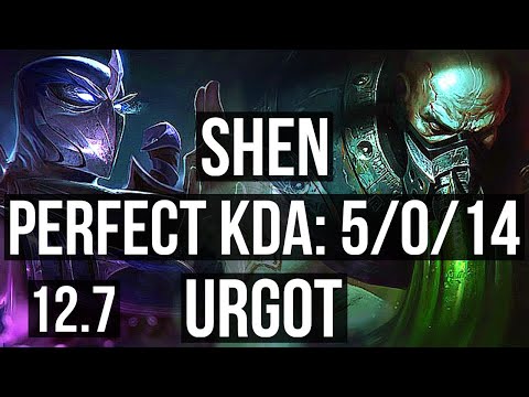 SHEN vs URGOT (TOP) | 5/0/14, 1000+ games, 1.3M mastery | NA Grandmaster | 12.7