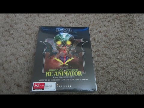 Bride of Reanimator & Beyond Reanimator Blu Ray Unboxing/Review