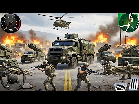 Army Track Driving Cargo Games 2025 -  US Off road Army Track Driving Simulator - Android Gameplay