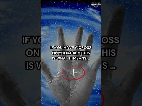 Having a mystic cross on your palm meaning #palmistry #palm #spirituality #astrology #god #shorts