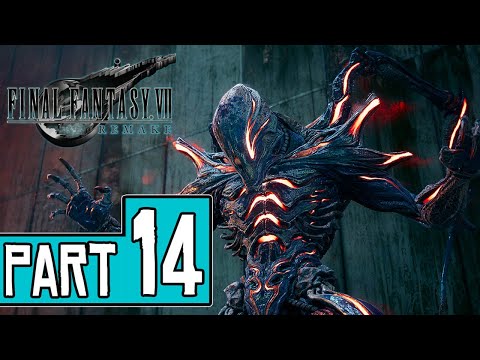 Final Fantasy VII Remake Walkthrough Part 14 (PS4 Pro) FULL GAME No Commentary @ 1080p ᴴᴰ ✔