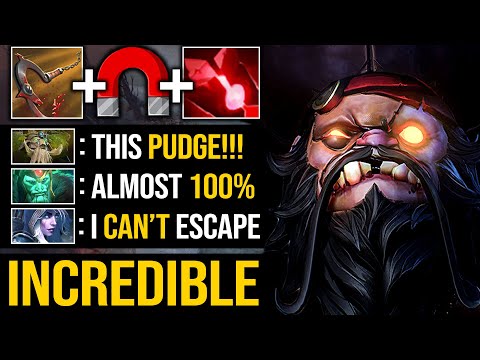 I Bet There A Magnet On This Pudge's Hook | 24Kills Pudge Offlane No Miss Hook | Pudge Official