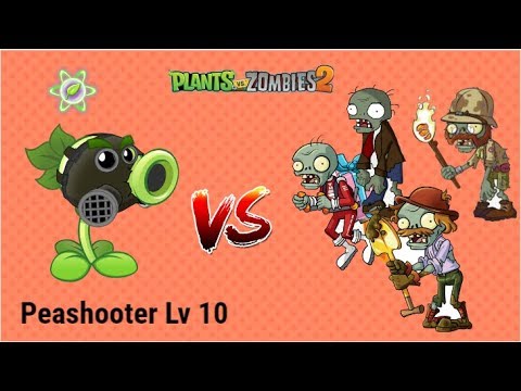 Plant vs Zombie 2 - PeaShooter Level 10 VS All Zombies