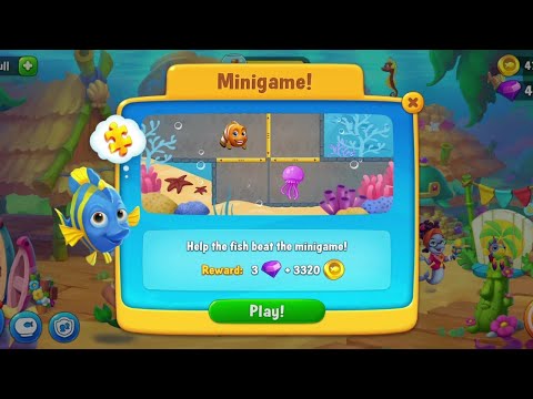 @Fishdom Win Strikes Level 7835 - 7859, Underwater Race Win and Minigame! Got Rewards.