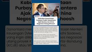 Danantara Ajak Menkeu Purbaya ke China Negosiasi Utang Kereta Cepat Whoosh