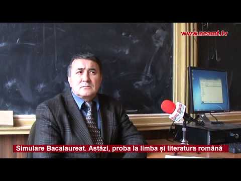 Simulare Bacalaureat - proba la limba și literatura română