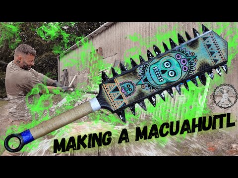 Making a Macuahuitl (AZTEC Weapon!)