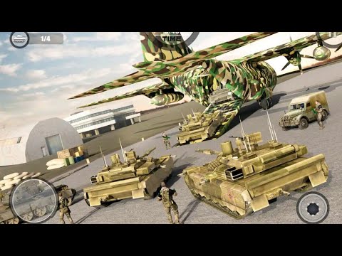 🇺🇸US ARMY TANK TRANSPORTER AIRPLANE || android gameplay Mission 4 - 10 || (BY GIG BIG GAMES)