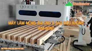 MÁY LÀM MỘNG ÂM CNC 8 ĐẦU SIÊU KHỦNG KHIẾP