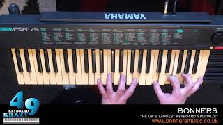 Video thumbnail for Yamaha PSR-75 Keyboard - 100 Voices by KeyboardKrazy49