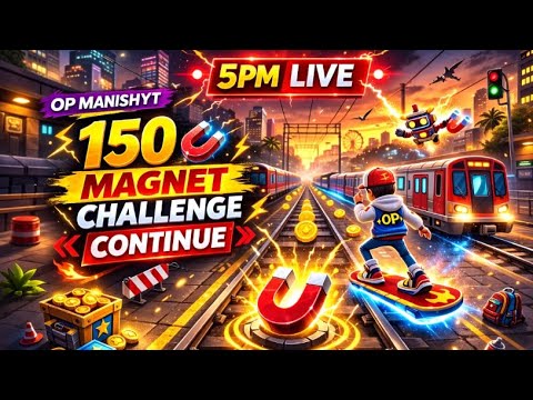 150 MAGNET IN ONE GAME CHALLENGE CONTINUE🔥| Subway Surfers LIVE 😱