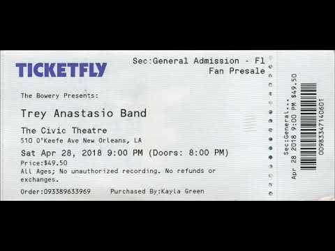 Trey Anastasio Trio: 2018-04-28 Civic Theater, New Orleans, LA (Audio only)